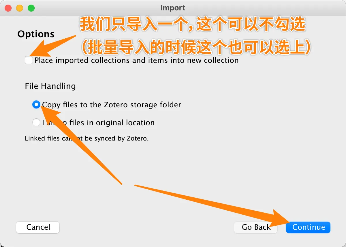 设定从文件导入的选项